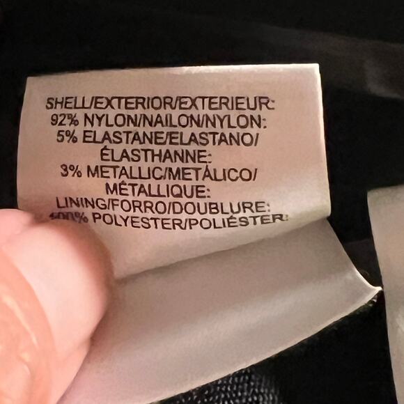 Anne Klein Size 12 Metallic Gold Ruched Cap Sleep Sheath Dress Knee Length NWT - Picture 12 of 12